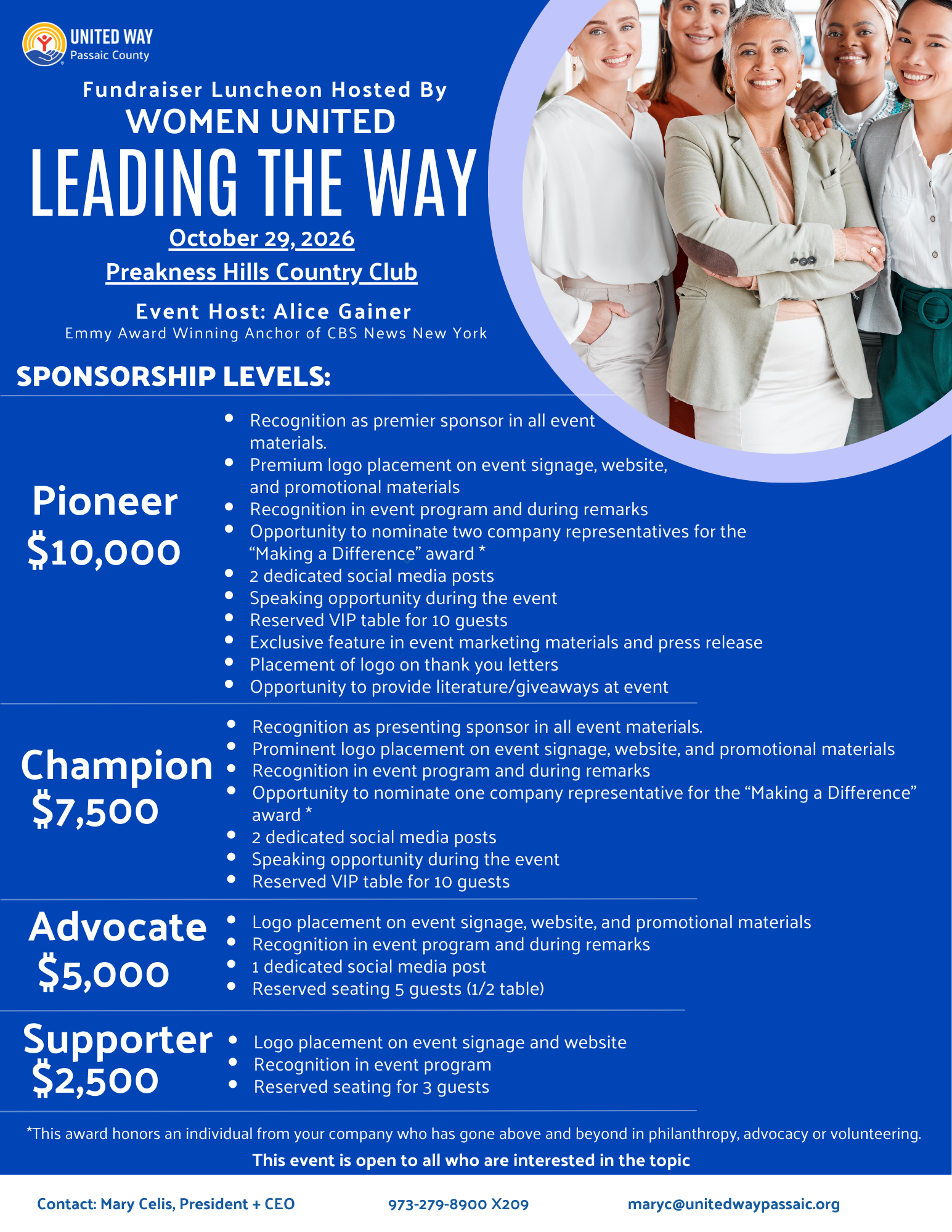 women united sponsorship levels 2026