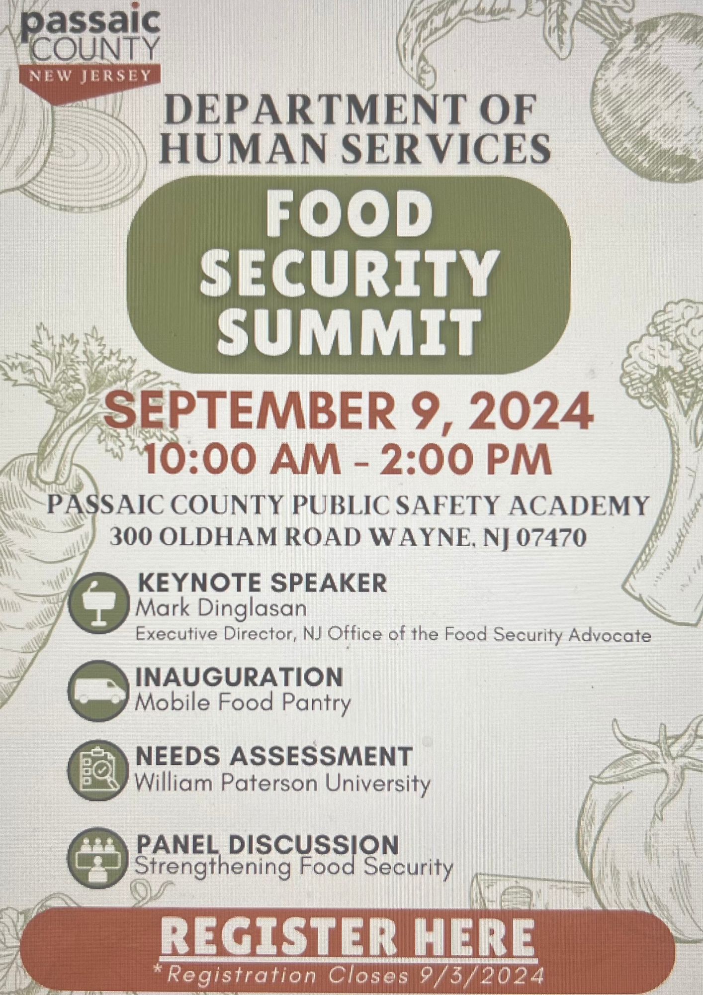 Passaic County Food Security Summit